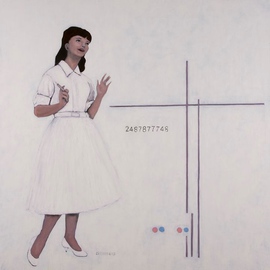 Kenn Zeromski Artwork Nurse, 2008 Oil Painting, Kabbalah