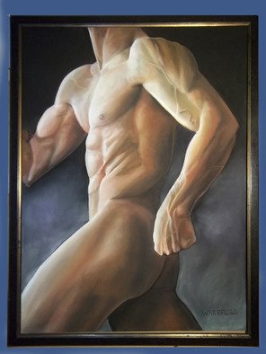 Kevin Wakefield: 'Roman Soldier ', 2013 Pastel, nudes. 