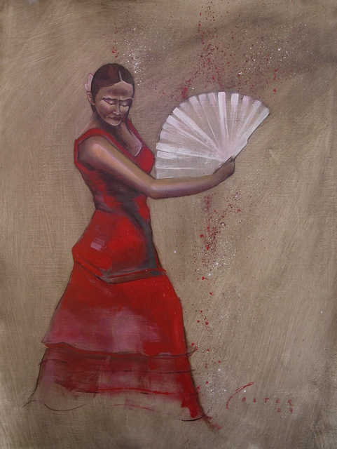 Artist Kyle Foster. 'Flamenco' Artwork Image, Created in 2009, Original Painting Oil. #art #artist