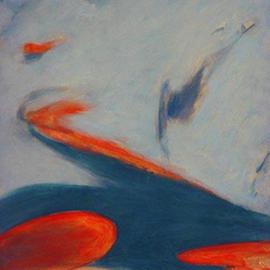 Tom Irizarry Studio: 'Calm Soar', 2004 Oil Painting, Landscape. Artist Description: oil on panel, cinnabar, azurite, cremintz white...