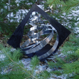 Ivan Kosta: 'Evergreen', 2010 Steel Sculpture, Abstract. Artist Description:  Image of a stainless steel evergreen tree  ...