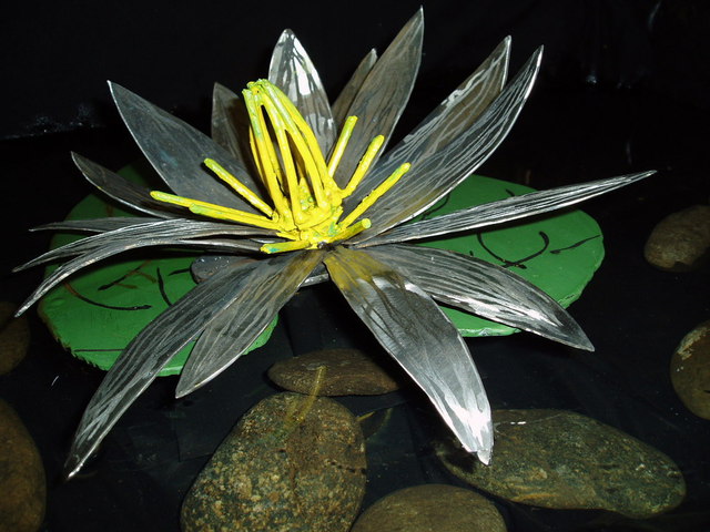 Artist Ivan Kosta. 'July Water Lilly' Artwork Image, Created in 2010, Original Painting Oil. #art #artist
