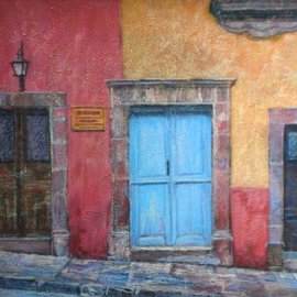 Kay Ridge: 'Mexican Doorways', 2009 Acrylic Painting, Architecture. 