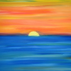 Krum Peev: 'sunrise', 2020 Oil Painting, Sea Life. Artist Description: Beautiful landscape from Black Sea. Paint only with fingers from artist Krum Peev in 2020 Technique oil painting on canvas. Picture signed unframed. ...