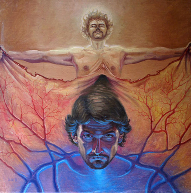 Laisk Serg  'I And I', created in 1999, Original Painting Oil.