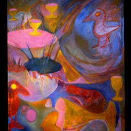 Lara Ghelerter: 'Lynard', 2003 Oil Painting, Surrealism. Artist Description:   Oil on Canvas, Framed   ...