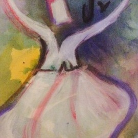Laraib Yousaf: 'sufi dance', 2017 Acrylic Painting, Religious. Artist Description: rumi...