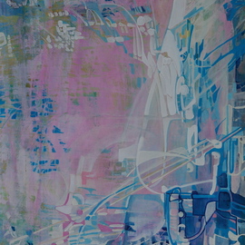 Luise Andersen: 'ANTICIPATION Choice Of View IV UPDATE OF PROGRESS JTWSX', 2008 Acrylic Painting, Outsider. 