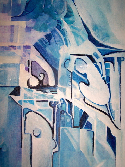 Artist Luise Andersen. 'BLUE DETAIL   ILA  APRFFTN' Artwork Image, Created in 2008, Original Fiber. #art #artist