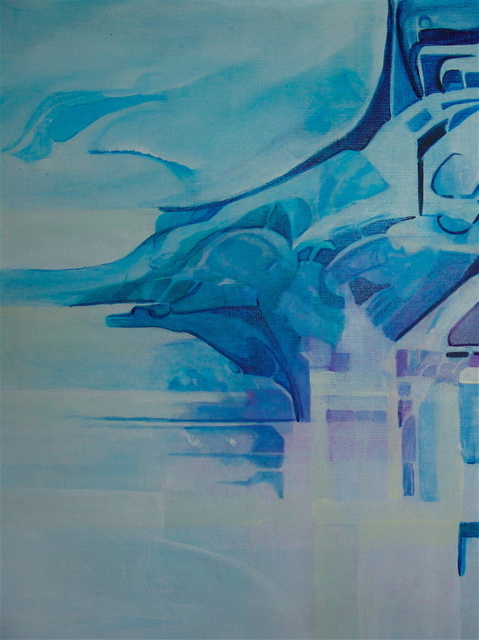 Artist Luise Andersen. 'BLUE Detail III Four Choice Of View MAYTWSX' Artwork Image, Created in 2008, Original Fiber. #art #artist