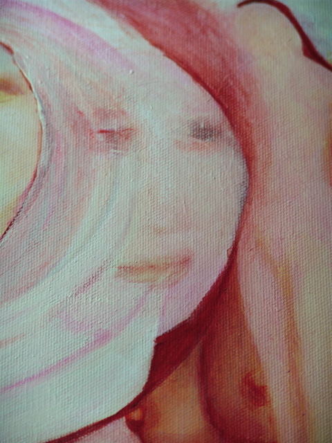 Artist Luise Andersen. 'ORANGE Detail V VISAGES OF MIGNON ' Artwork Image, Created in 2008, Original Fiber. #art #artist