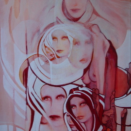 Luise Andersen: 'ORANGE  Progress Update V', 2008 Acrylic Painting, Surrealism. 