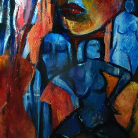 Luise Andersen: 'Oil painting Update I  May NineTwoOTwelve ', 2012 Oil Painting, Abstract Figurative. Artist Description:   . . am painting. . have received couple of months ago colors in oil, I do rarely use. . guess. . my der fan and friend, did the subtle on me. . smiiling. . sent me this surprise in mail. . : - ) . .mood today. . prompted to reach for these beautiful hues. . photos. . do not really do justice. . ...