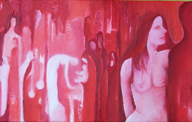 Artist Luise Andersen. 'REDS Cad Reds  Alizarin Crimsons  Magentas IMAGES MFrth' Artwork Image, Created in 2008, Original Fiber. #art #artist