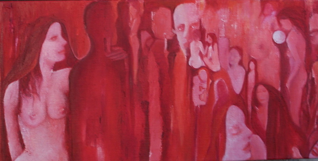 Artist Luise Andersen. 'REDS Detail March Fourth' Artwork Image, Created in 2008, Original Fiber. #art #artist