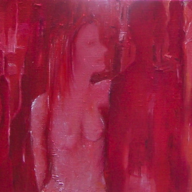 Luise Andersen: 'RED DETAIL DAY PIC FEB TWFR', 2008 Oil Painting, Surrealism. Artist Description:  EVERY TIME I WANT TO UPLOAD AND PUT ON JPG, THE PIC GETS MORE INTENSE IN COLOR. WONDER, IF I PHOTO DOES THAT ALL THE TIME. . CANNOT HANDLE SEVERAL DIFFERENT KIND OF HUES WITHIN ONE SHADE. . THE BODY OF NUDE IS NOT THAT RED. . HM. HAVE TO FIGURE ...