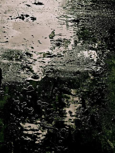 Artist Luise Andersen. 'Rain Falling VII MaySixTwoOtwelve' Artwork Image, Created in 2012, Original Fiber. #art #artist