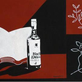Jose Luis Lazaro Ferre: 'Black and White', 2006 Acrylic Painting, Figurative. 