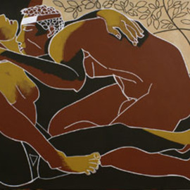 Jose Luis Lazaro Ferre: 'Eros', 2006 Acrylic Painting, Figurative. 