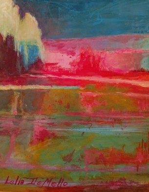 Lelia Demello: 'abstract landscape no 2', 2019 Mixed Media, Abstract. Mixed media on 90lb. paper. Watercolor, acrylic, and pencil. ...