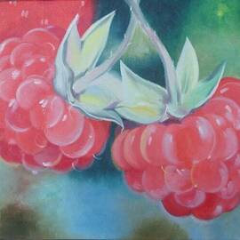 Raspberry Oil Painting, Lena Britova