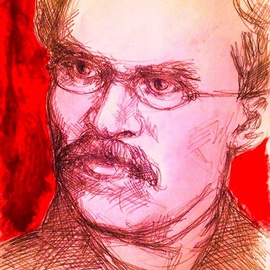 Friedrich Nietzsche Portrait By Lena Hades, Hades Lena