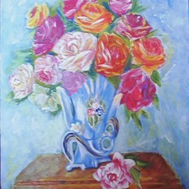 Larsen Lena: 'Sweet Sentiments', 2008 Acrylic Painting, Still Life. Artist Description:  Original Acrylic painting on canvas stretched on wood,  framed.  This is new painting, not a print, but 100% hand painted. ...