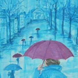  Blue Rainy Day By Lenore Schenk