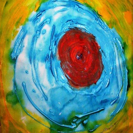 Leo Evans: 'FROM THE CORE', 2009 Acrylic Painting, Abstract. Artist Description:  FROM THE CORE ~ BY LEO EVANS ~ LEOARTIST ~ ALL RIGHTS RESERVED 2009. SEEK AND YE SHALL FIND. ...