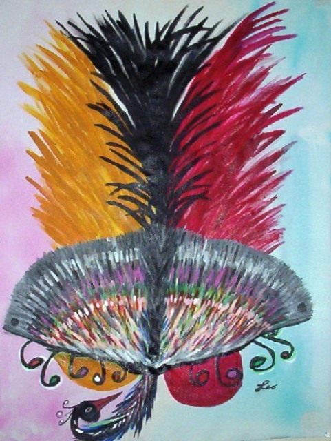 Leo Evans  'HOLLYWOOD BLACK PEACOCK', created in 2006, Original Photography Color.