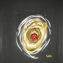 Leo Evans: 'MAYA SILVER BLACK', 2007 Acrylic Painting, Abstract. Artist Description:  
