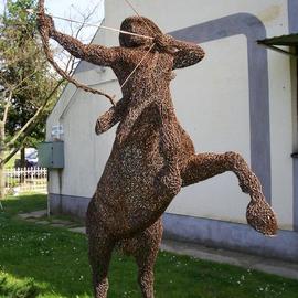 Leslie Komaromi: 'centaur warrior', 2007 Wire Sculpture, Representational. 