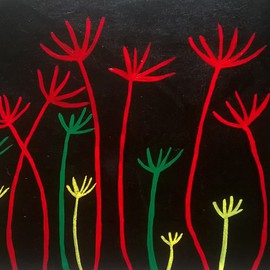 Reena Thomas: 'Flowers', 2016 Acrylic Painting, Floral. 