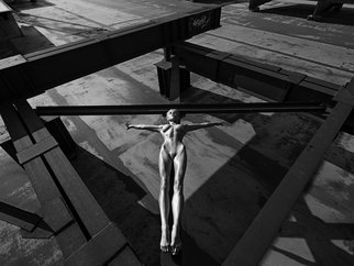 Aleksandr Lishchinskiy: 'inner shadows 1', 2017 Black and White Photograph, Nudes. Digital print on paper, high quality paper, actually printed with epson 11880 Epson and Ink Technology: UltraChrome K3  at least 100 years warranty of no fading  with 2,5cm white border. Comes with signed certificate of authenticity, and a label signed by artist with name of artist, piece and edition ...