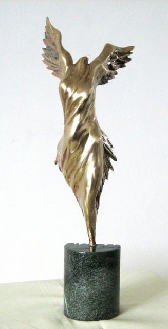 Liubka Kirilova  'Bronze Abstract Sculprure NIKE ', created in 2016, Original Sculpture Bronze.
