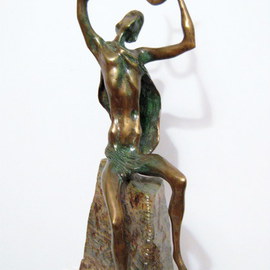 Liubka Kirilova: ' ORPHEUS', 2016 Bronze Sculpture, Figurative. Artist Description:  Bronze sculpture ORPHEUSUnique Contemporary Art...