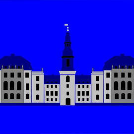 Asbjorn Lonvig: 'Christiansborg Palace Grey', 2006 Acrylic Painting, Abstract. Artist Description: Christiansborg Palace on Slotsholmen in central Copenhagen is the home of Denmark' s three supreme powers: the executive power, the legislative power, and the judicial power. It is the only building in the world which is the home of all a nation' s three supreme powers. The palace ...