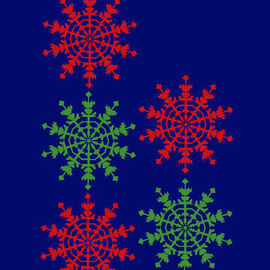 Asbjorn Lonvig: 'Christmas Ice Crystals', 2006 Acrylic Painting, Abstract. Artist Description:  Christmas motif. You might use it as a Christmas Gift? ...