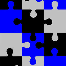 Asbjorn Lonvig: 'Puzzle', 2006 Acrylic Painting, Abstract. Artist Description:  Puzzle. ...