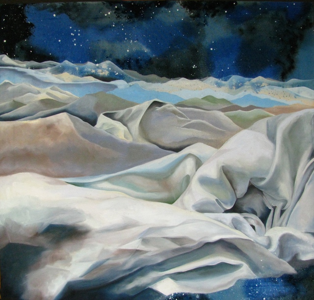 Artist Lorie Ofir . 'Stars And Sleep' Artwork Image, Created in 2010, Original Painting Oil. #art #artist