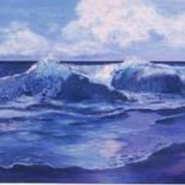 Lorrie Williamson: 'In Awe of Color and Motion', 2001 Acrylic Painting, Seascape. Artist Description: Acrylic on illustration board. 5 inch mat....