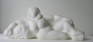 Lou Lalli: 'Reclining Venus 1', 1992 Stone Sculpture, Figurative. Carrara Statuario marble...