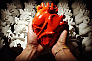 Luca Vallone: 'heart', 2018 Ceramic Sculpture, . ART...