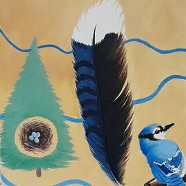 the blue jay  By Lora Vannoord