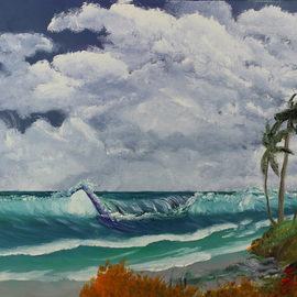 Tropical Windy Day By Leonard Parker