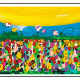 Mac Worthington: 'field of wildflowers', 2020 Acrylic Painting, Floral. Artist Description: Acrylic on stretched canvasAvailable. Signed   dated. Certificate of Authenticity. Ready to hang....