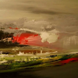 Mahin Monfared: 'untitled 002', 2018 Acrylic Painting, Landscape. Artist Description: PaintingAcrylic on Canvas...