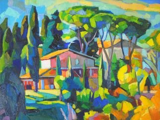 Maja Djokic Mihajlovic: 'landscape of tuscany', 2019 Oil Painting, Landscape. Artist s descriptionOil on a stretched canvas 2019Materials usedoil on a stretched canvas...