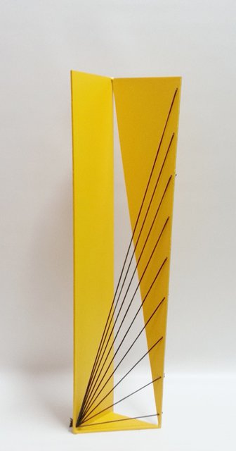 Artist Marcio Faria. 'Gabo Sp 100 Amarela' Artwork Image, Created in 2014, Original Sculpture Steel. #art #artist