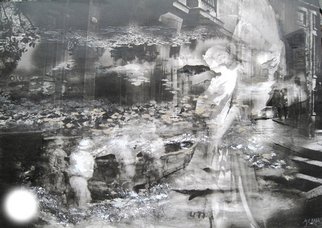 Maria Eugenia Akel: 'berlin y valdivia', 2010 Mixed Media, Ethereal.        It is a mix Photo- painting, using my own self taken photos and my paintings, all worked in digital , and then over canvac.       ...